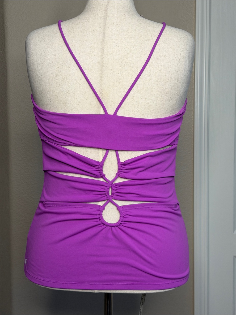 Fabletics Slim Spaghetti Strap Tank - Magenta